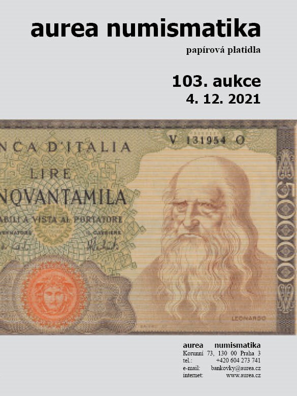 Katalog 103. sálová aukce