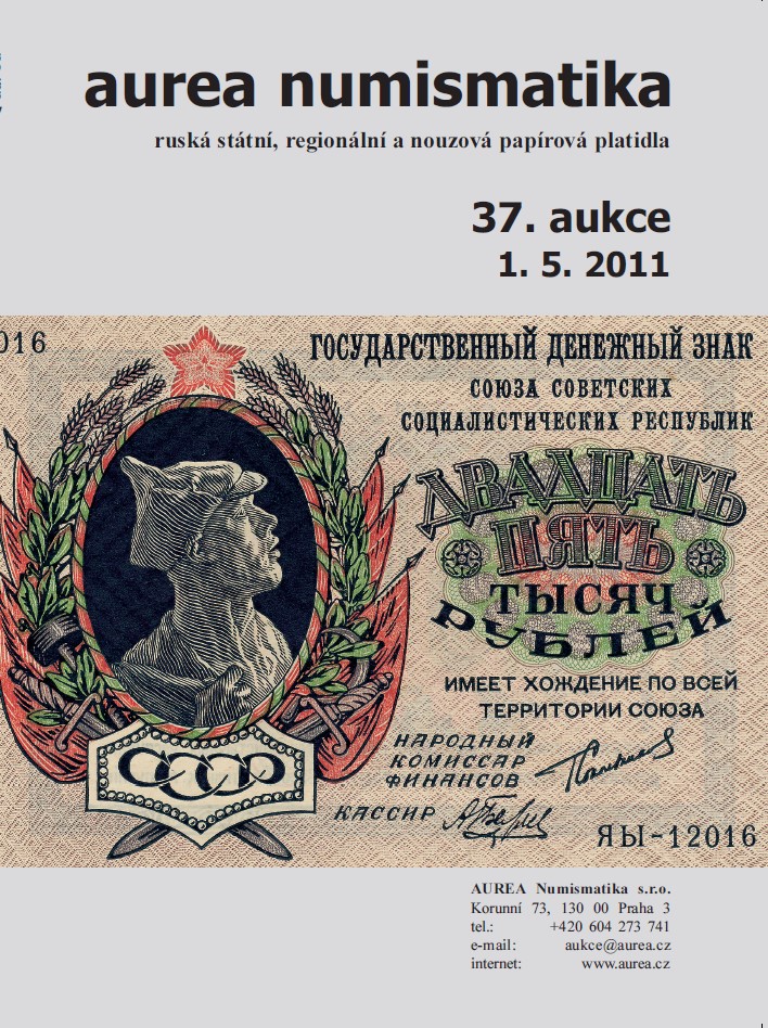 Katalog 37. sálová aukce