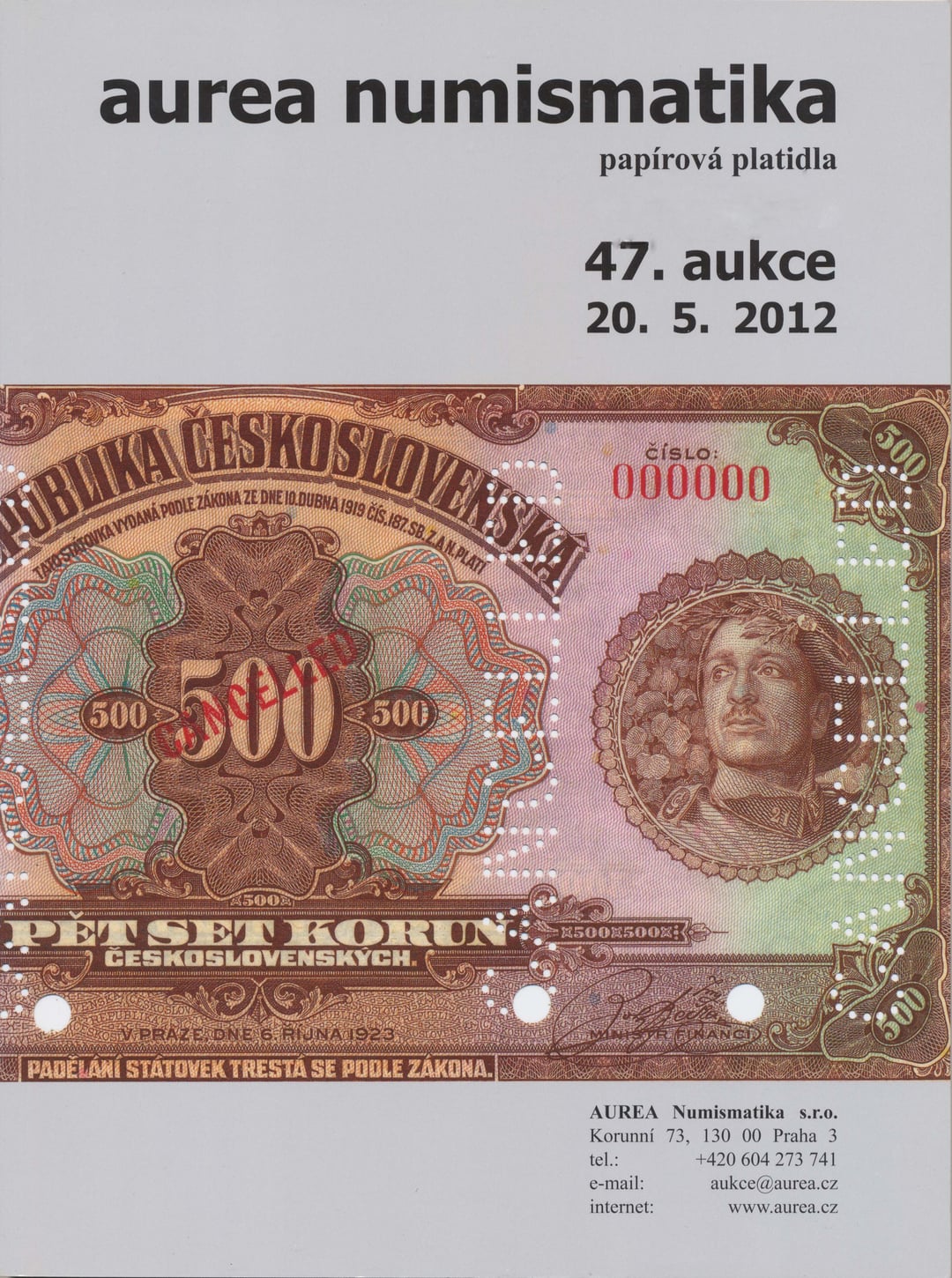 Katalog 47. sálová aukce