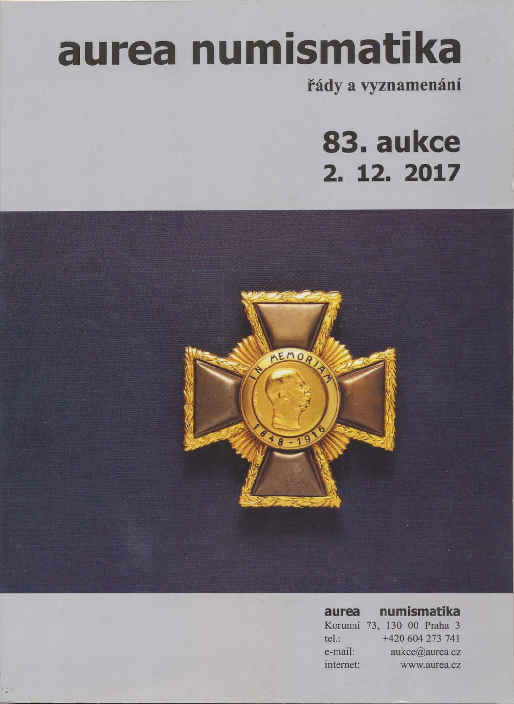 Katalog 83. sálová aukce