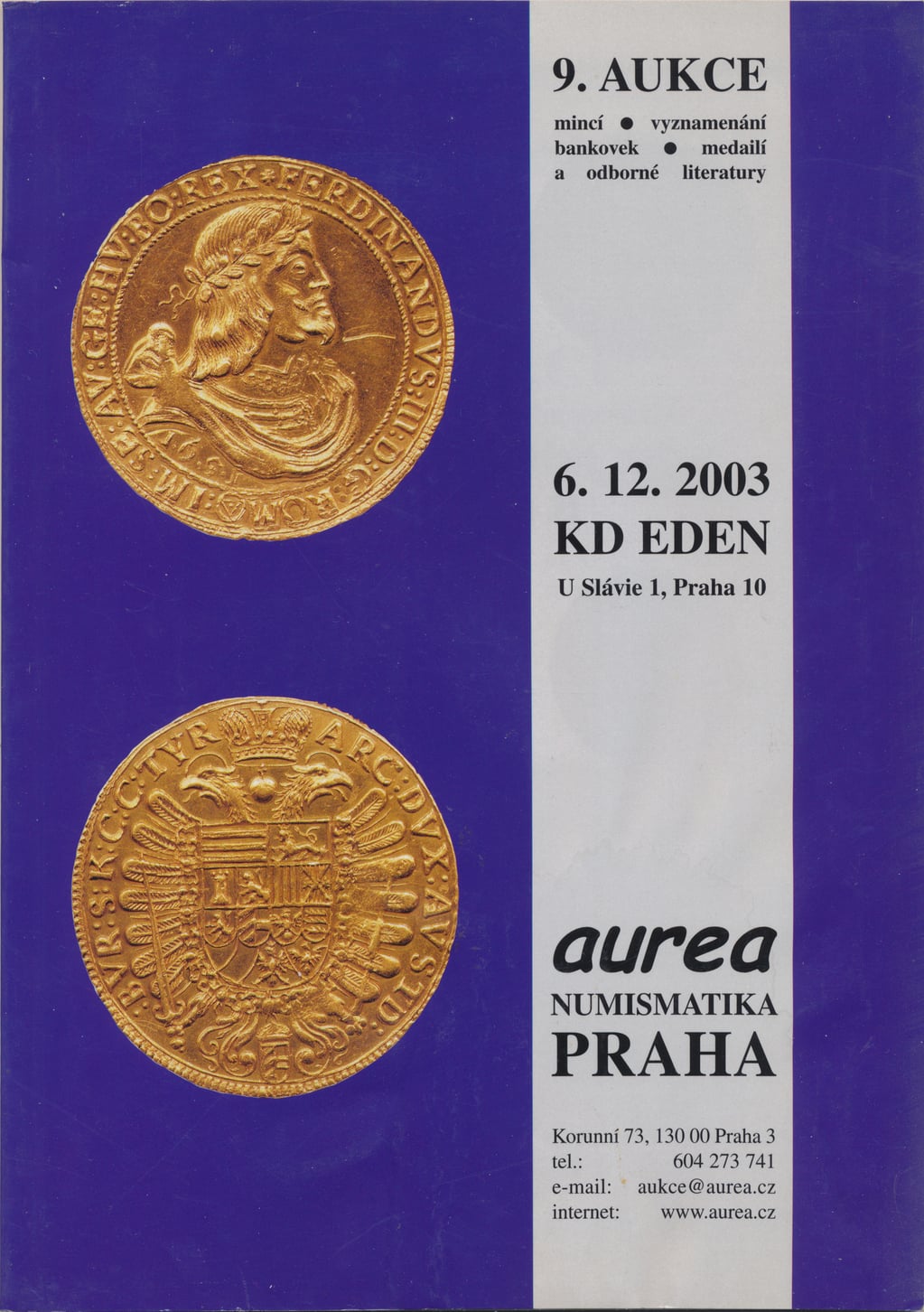 Katalog 9. sálová aukce
